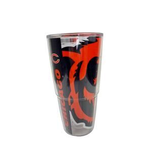 TERVIS Chicago Bears Tumbler NFL Football Red Black Travel Mug Cup NO LID 24 oz